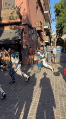 Costumed dancers and performers fill Sant Cugat del Vallès streets