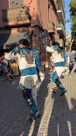 Costumed dancers and performers fill Sant Cugat del Vallès streets