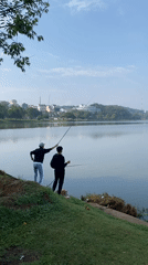 Late-night fishing session observed at Da Lat lake