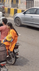 Morning Delhi: traffic, monuments, and a Radha-Krishna shrine
