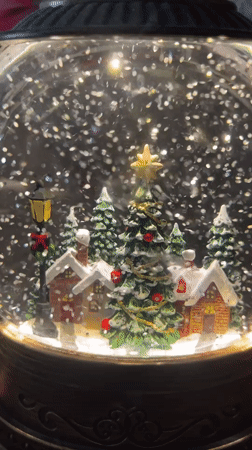Winter decorations handled in Krasnodar during spring morning