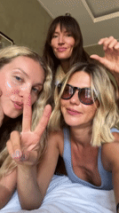 Friends document morning hangout with selfies in North Kuta