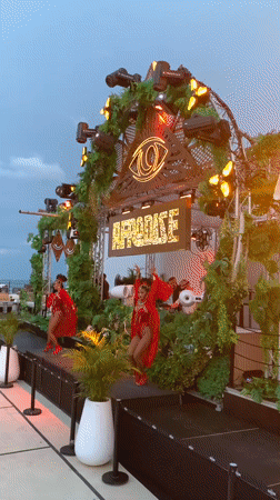 Live DJ set at a 'Paradise' outdoor stage in Ko Samui
