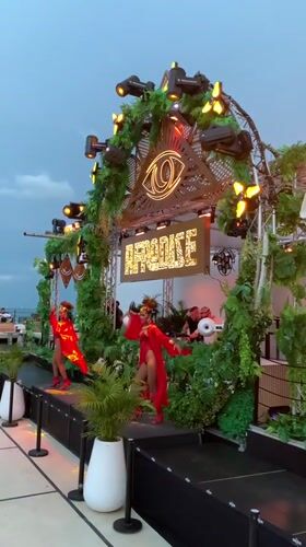 Live DJ set at a 'Paradise' outdoor stage in Ko Samui