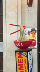 London Chinatown street scene captured with BT Tower backdrop