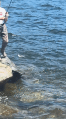 Fishing and strolling along Vladivostok's rocky lighthouse spit