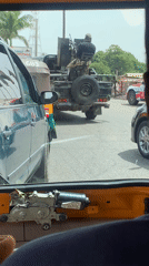 Armed military convoy observed moving through Jos streets