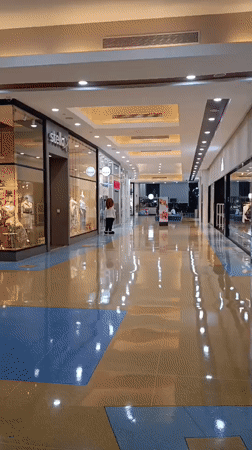 Evening mall and cinema activities documented in Porlamar, Venezuela