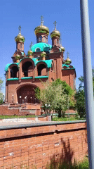 Cathedral of Annunciation documented in Pavlodar, Kazakhstan morning