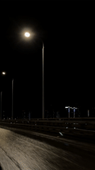 Nighttime drive captured on video in Krasnoyarsk, Russia