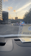 Emergency crews respond to intersection accident in Ljubljana