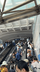 Late night crowds, pedestrian activity recorded at Seoul Station