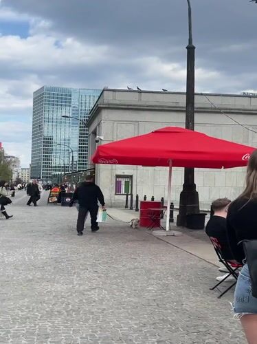 Afternoon street life documented across central Warsaw districts