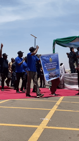 Nigerian labor unions hold May Day parade in Kaduna