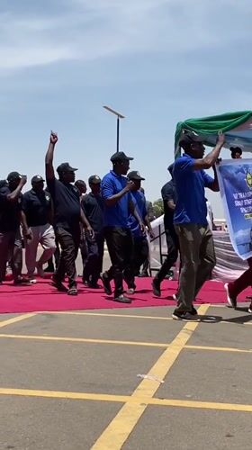 Nigerian labor unions hold May Day parade in Kaduna