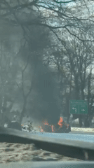 Multiple fires erupt in snowy New York area