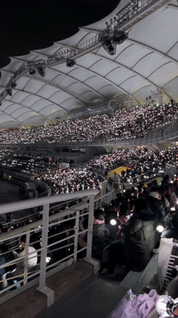 Stadium concert draws packed crowd in Goyang-si, South Korea