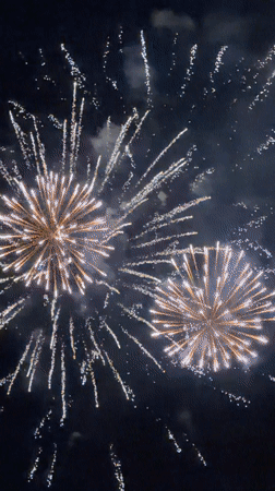 Fireworks Display Lights Up Evening Sky Over Yerevan