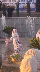 Traditional dance performances and formal gathering in Dushanbe parks