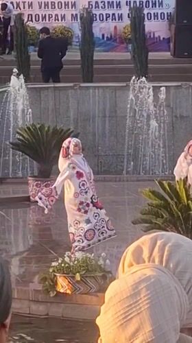 Traditional dance performances and formal gathering in Dushanbe parks