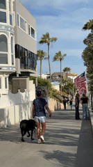 Manhattan Beach strand and streets on the Fourth of July