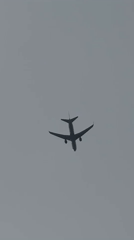 Commercial aircraft observed flying over London morning skies