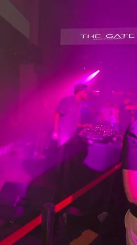 Late-night DJ set at The Gate club in Yerevan