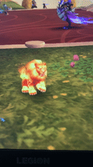 Video game footage captured in Sofia shows fantasy creatures