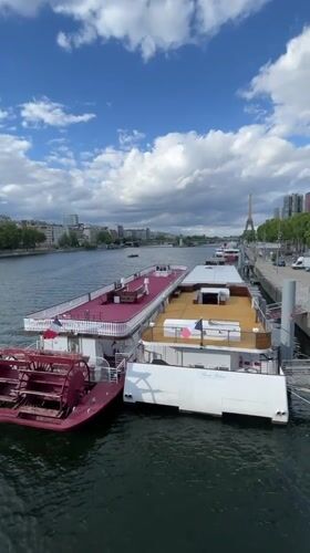 Bikes, boats, and the Eiffel Tower on a Paris afternoon