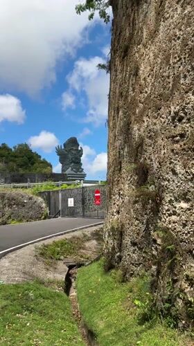 Early morning documentation of Garuda Wisnu Kencana Cultural Park area