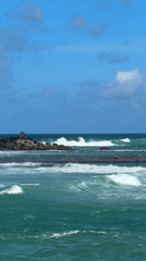 Morning coastal scene documented in Goviyapana, Sri Lanka
