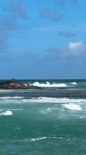 Morning coastal scene documented in Goviyapana, Sri Lanka