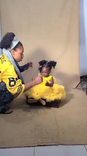 Studio photo session underway in Bukuru, Nigeria