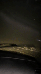Driver encounters heavy snowfall with poor visibility in Bulgaria
