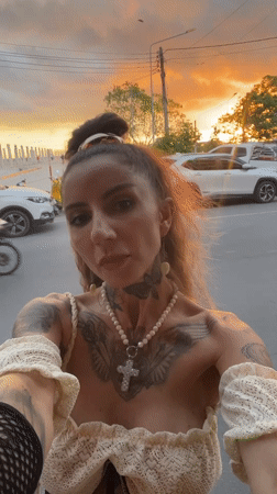 Selfie video session by waterfront in Nathon, Thailand