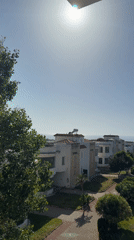 Pilot documents coastal resort visit in Tangier, Morocco