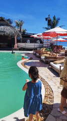 Pool day at a Da Nang beach club