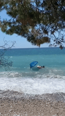 Beach activities captured along Bar Montenegro shoreline