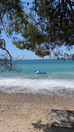Beach activities captured along Bar Montenegro shoreline