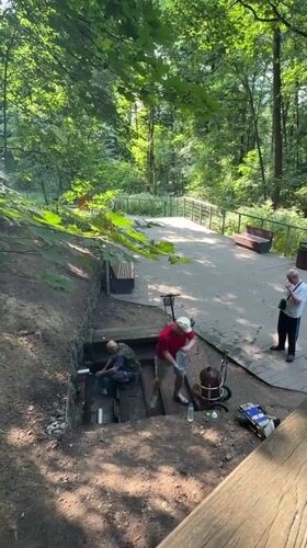 Summer day out at a Khimki canal park