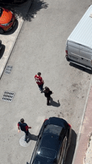 Elevated street observations captured in Tbilisi residential area