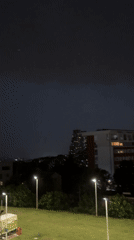 Stormy evening in Belgrade mixing indoor screens and rainy cityscapes