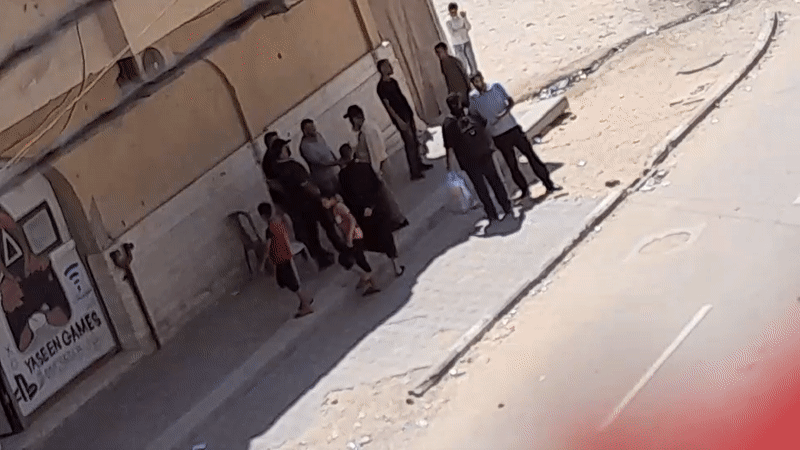 Daily life continues inside a crowded Gaza displacement camp