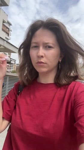 Woman in red shirt spotted multiple times in Podgorica
