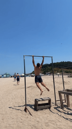 Summer beach day in Tsarevo, Bulgaria