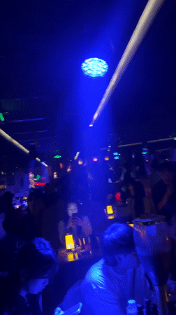 Busy nightclub scene documented in Liangjiang, China