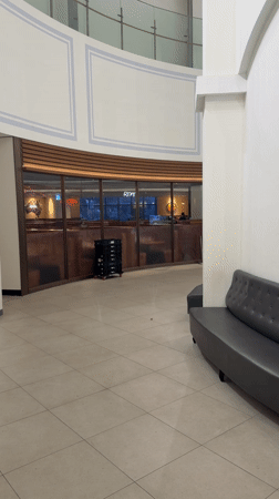 Travelers with luggage observed at Busan airport terminal