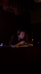 DJ performs early morning set in Belgrade venue