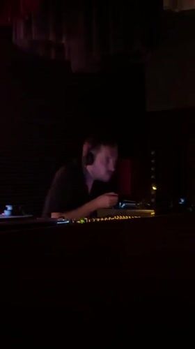 DJ performs early morning set in Belgrade venue