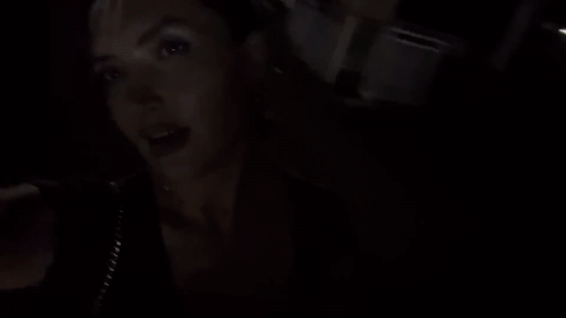 Woman records cheerful nighttime selfie videos in North Kuta